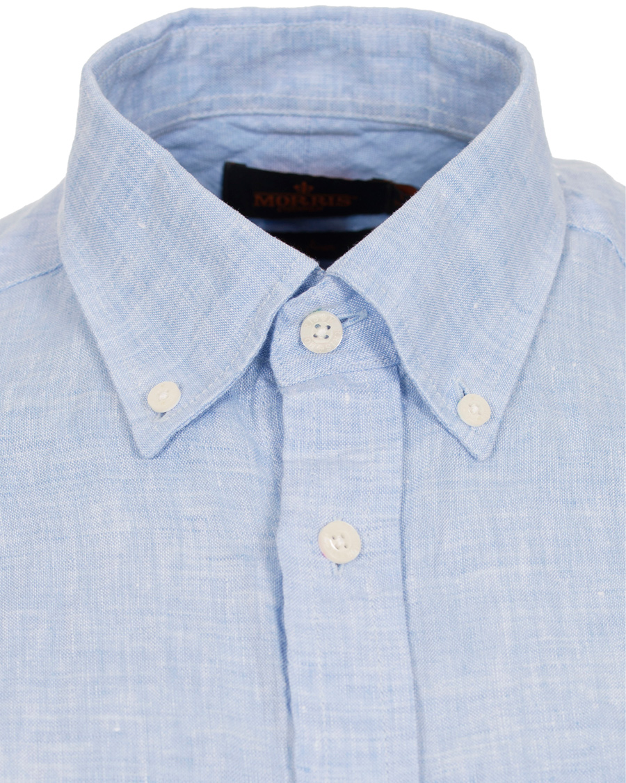 Homme | Chemises | Morris | Douglas Linen Shirt Light Blue