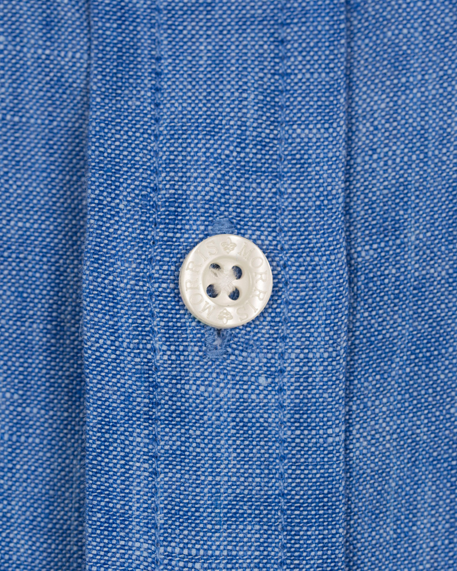 Homme | Chemises | Morris | Douglas Linen Shirt Blue