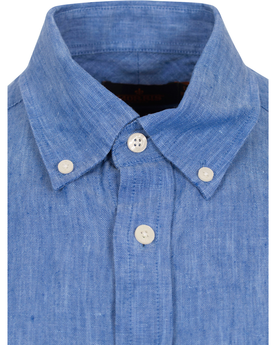 Homme | Chemises | Morris | Douglas Linen Shirt Blue