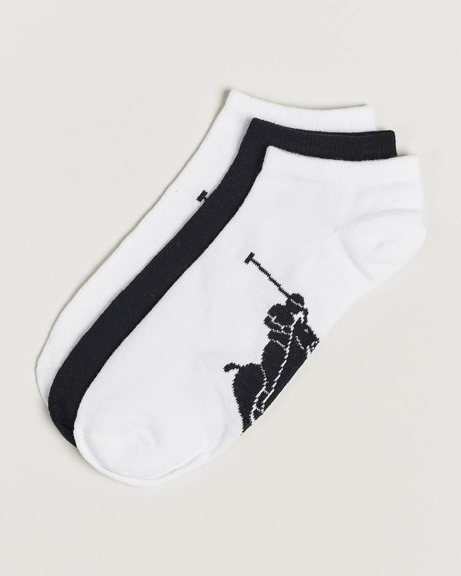 Homme | Sous-Vêtements Et Chaussettes | Polo Ralph Lauren | 3-Pack Sneaker Sock White/Black