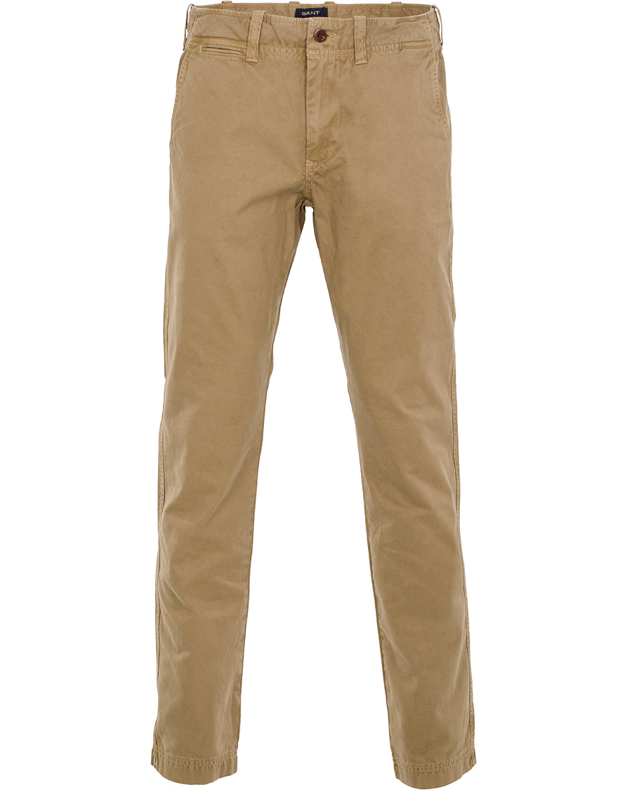 Heren | Broeken | GANT | Soho Broken In Twill Chino Safari Khaki