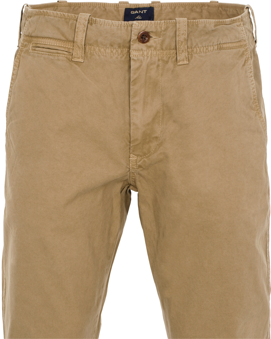 Heren | Broeken | GANT | Soho Broken In Twill Chino Safari Khaki