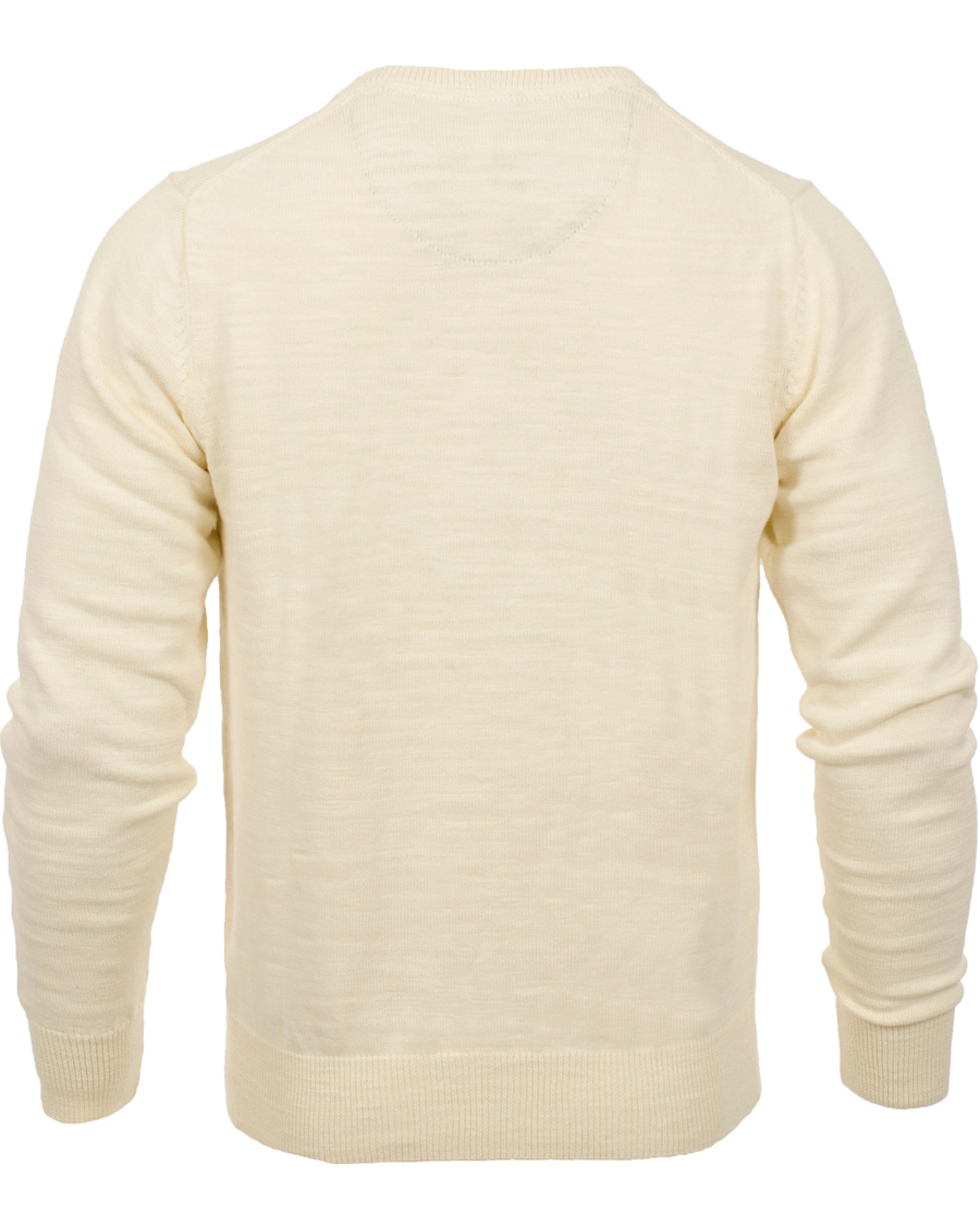 Homme | Pulls Et Tricots | GANT | Natural Cotton Retro Flag Crew Ivory