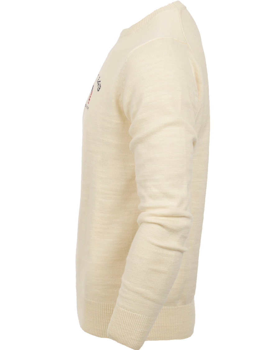 Homme | Pulls Et Tricots | GANT | Natural Cotton Retro Flag Crew Ivory