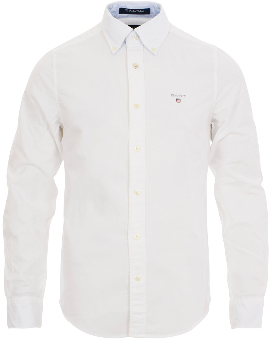 Homme | Chemises | GANT | The Perfect Oxford Shirt Fitted Body White