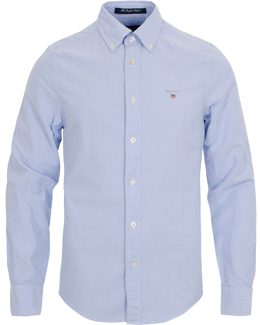Homme | Chemises | GANT | The Perfect Oxford Shirt Fitted Body Capri Blue