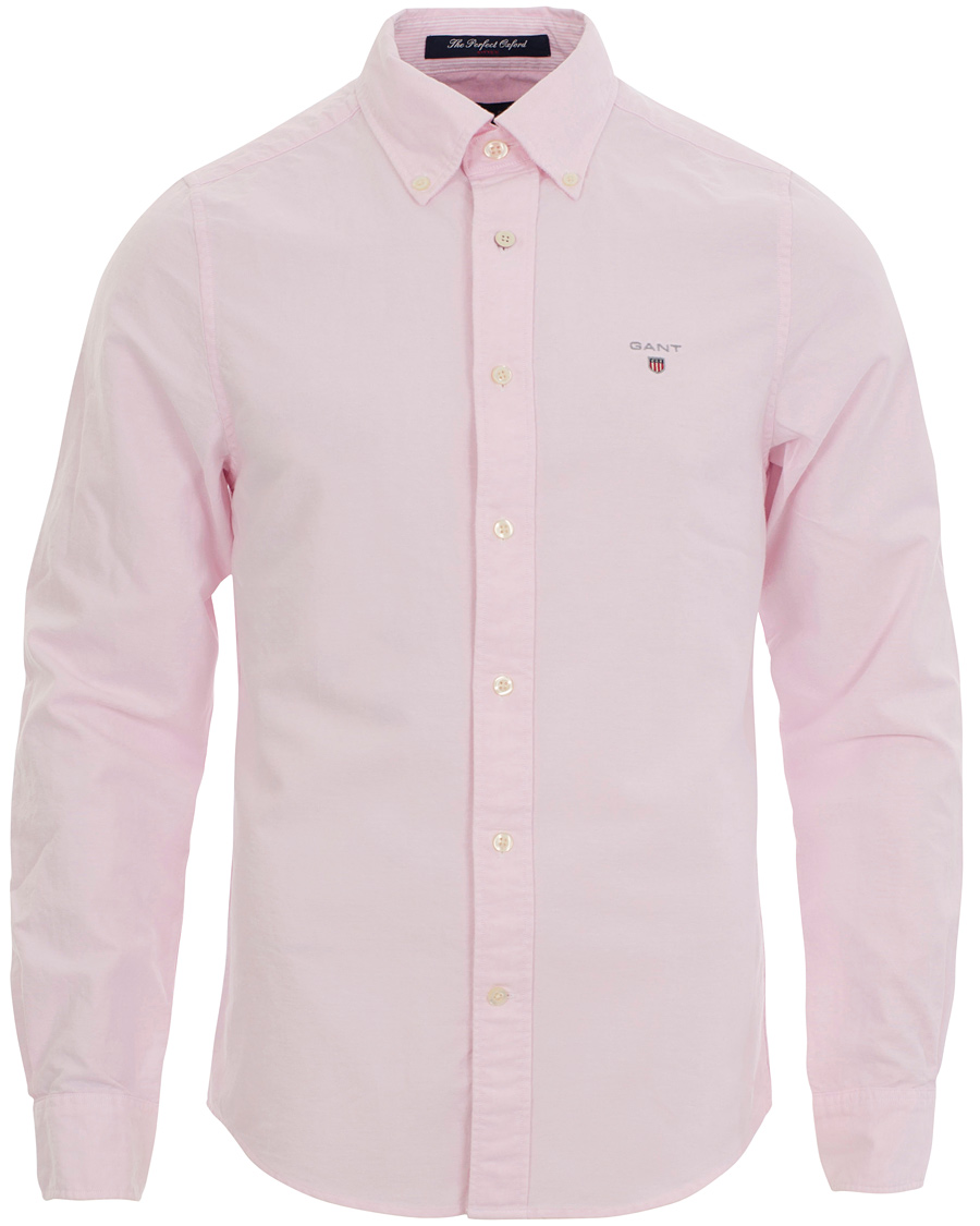 Homme | Chemises | GANT | The Perfect Oxford Shirt Fitted Body Pastel Pink