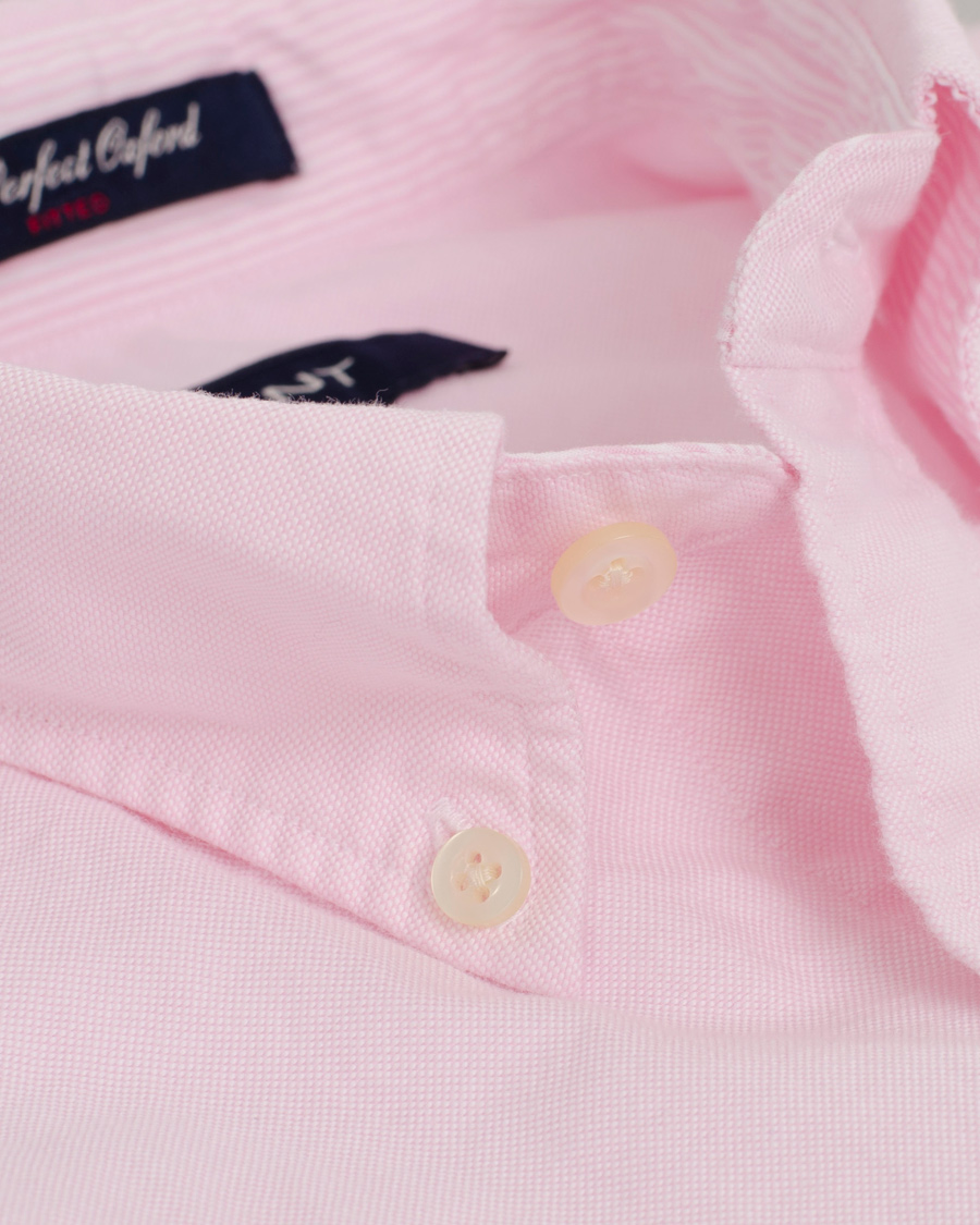 Homme | Chemises | GANT | The Perfect Oxford Shirt Fitted Body Pastel Pink