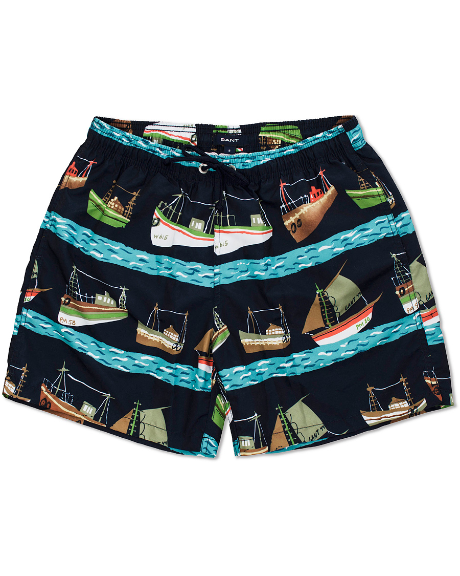 Homme | Maillots De Bain | GANT | Vintage Sailrace Swim Boxer Classic Blue