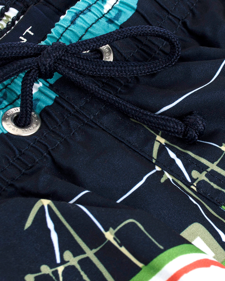 Homme | Maillots De Bain | GANT | Vintage Sailrace Swim Boxer Classic Blue