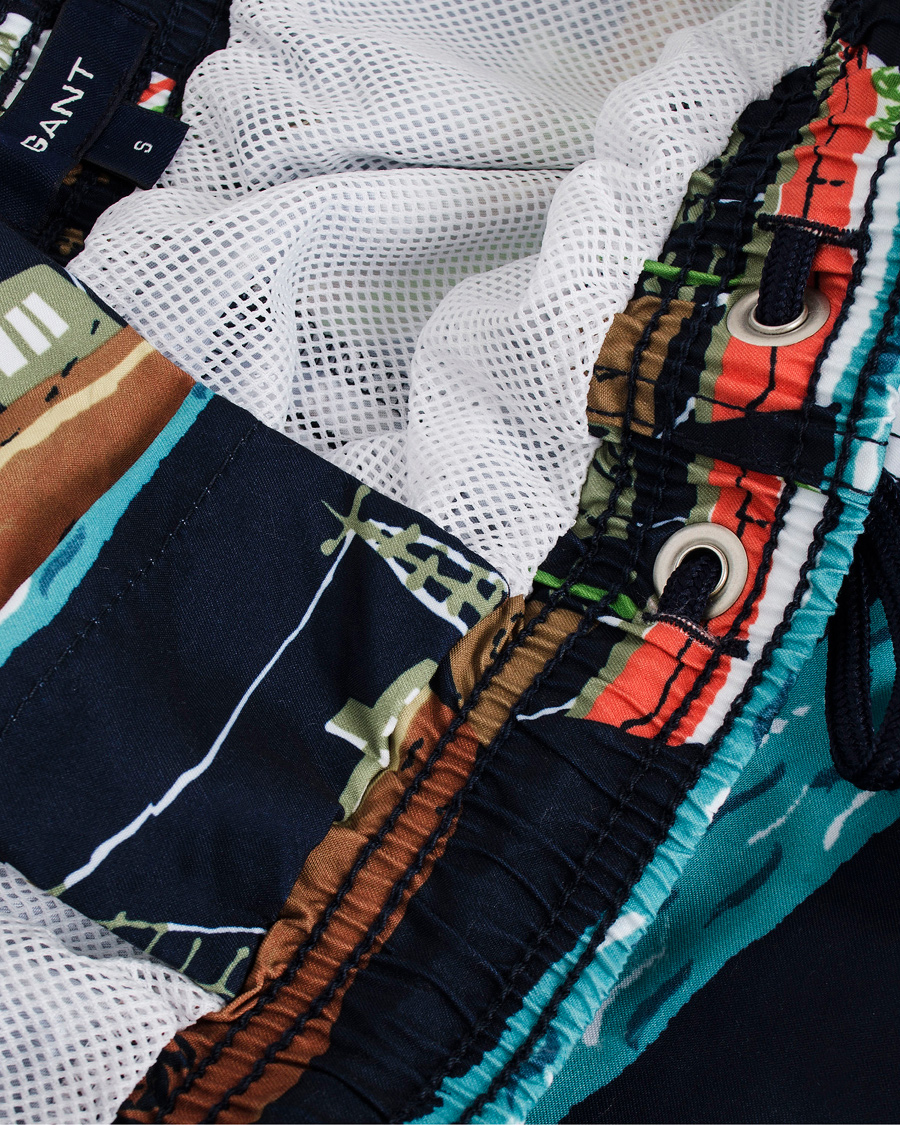 Homme | Maillots De Bain | GANT | Vintage Sailrace Swim Boxer Classic Blue