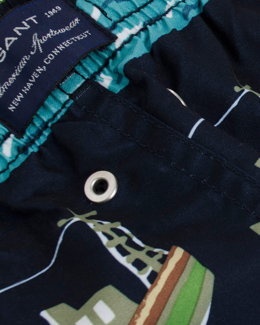 Homme | Maillots De Bain | GANT | Vintage Sailrace Swim Boxer Classic Blue