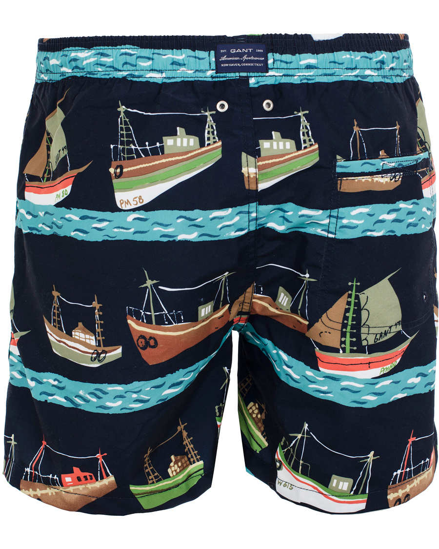 Homme | Maillots De Bain | GANT | Vintage Sailrace Swim Boxer Classic Blue