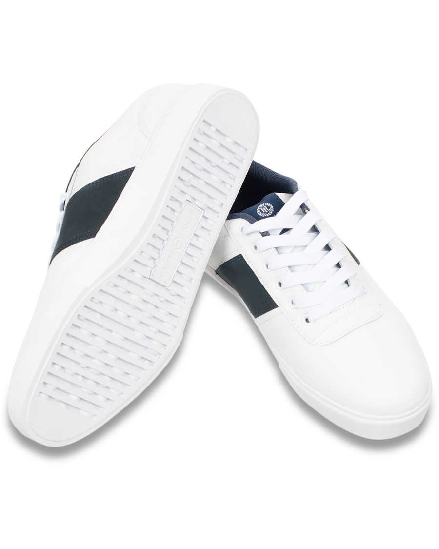 Heren | Henri Lloyd Bandrake Trainer Sneaker White/Navy | Henri-Lloyd | Henri Lloyd Bandrake Trainer Sneaker White/Navy