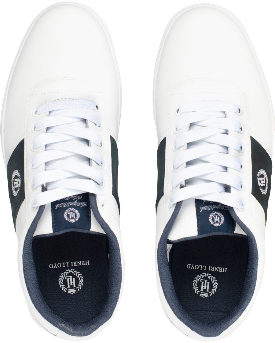 Heren | Henri Lloyd Bandrake Trainer Sneaker White/Navy | Henri-Lloyd | Henri Lloyd Bandrake Trainer Sneaker White/Navy