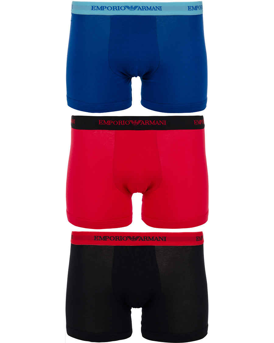 Homme | Sous-Vêtements Et Chaussettes | Emporio Armani | 3-Pack Boxer Stretch Blue/Black/Red
