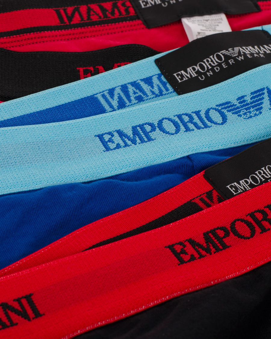 Homme | Sous-Vêtements Et Chaussettes | Emporio Armani | 3-Pack Boxer Stretch Blue/Black/Red