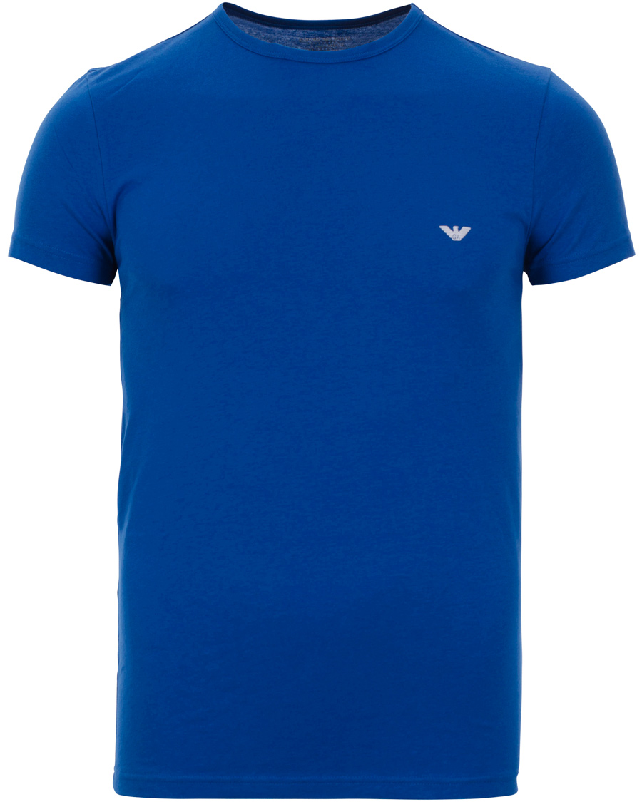Homme | T-shirts | Emporio Armani | 2-Pack T-shirt Regular Fit Navy/Blue