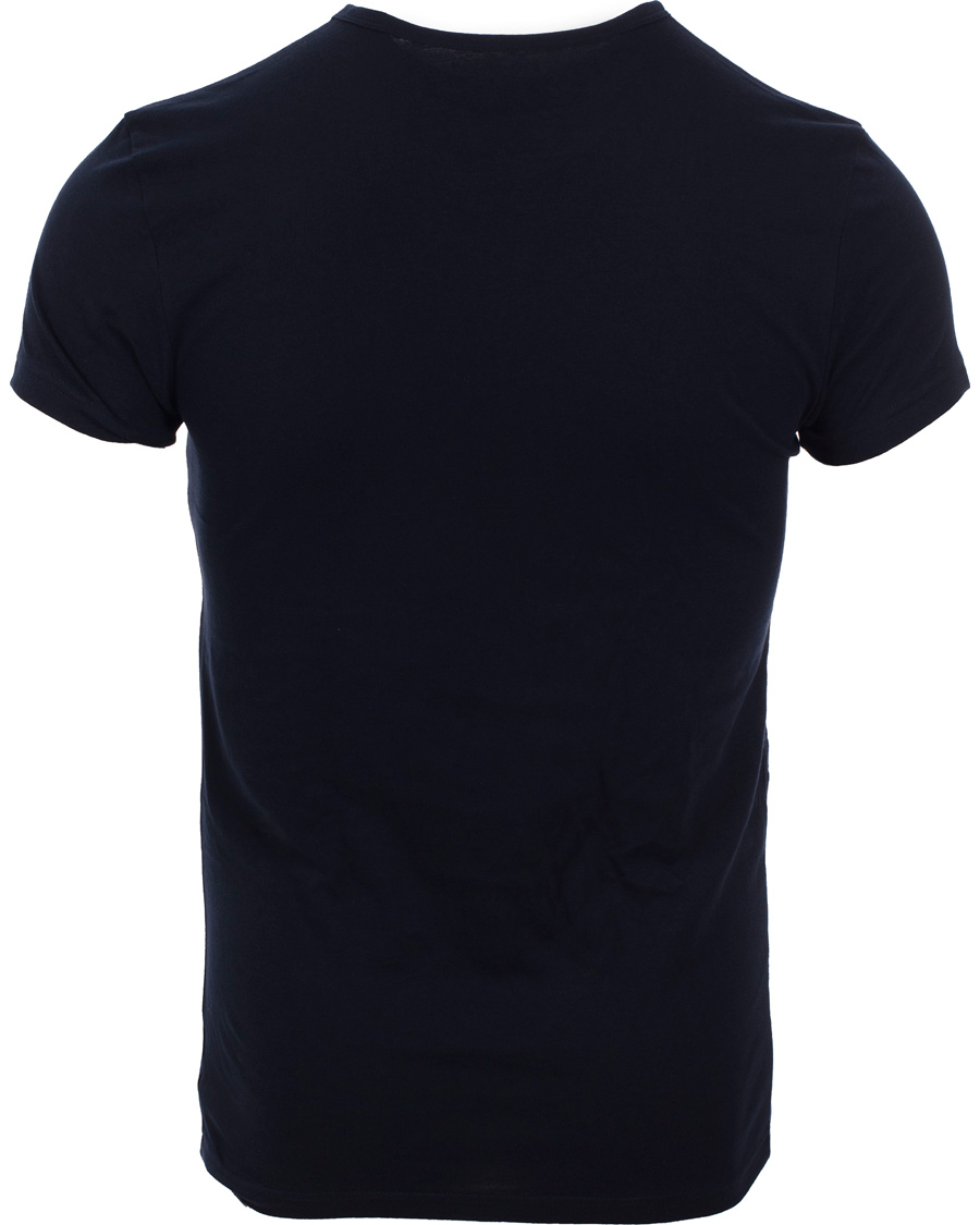 Homme | T-shirts | Emporio Armani | 2-Pack T-shirt Regular Fit Navy/Blue