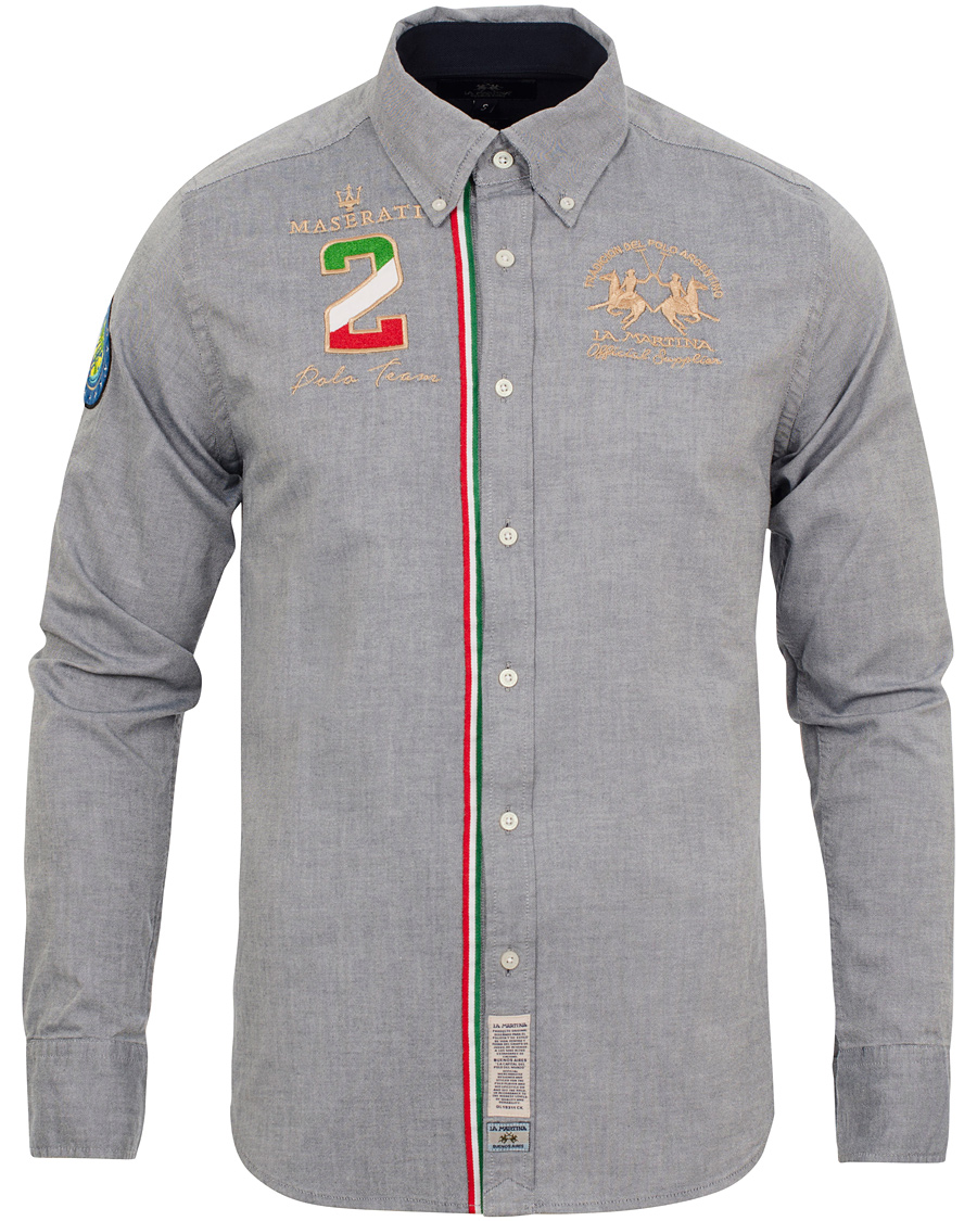 Heren | Overhemden | La Martina | Maserati Oxford Shirt Navy