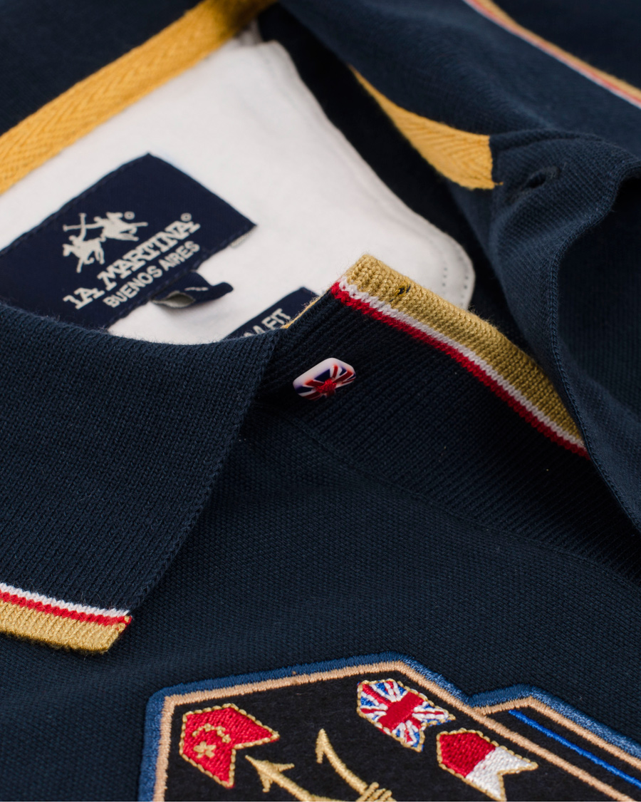 Homme | Polos | La Martina | Maserati Piquet Navy