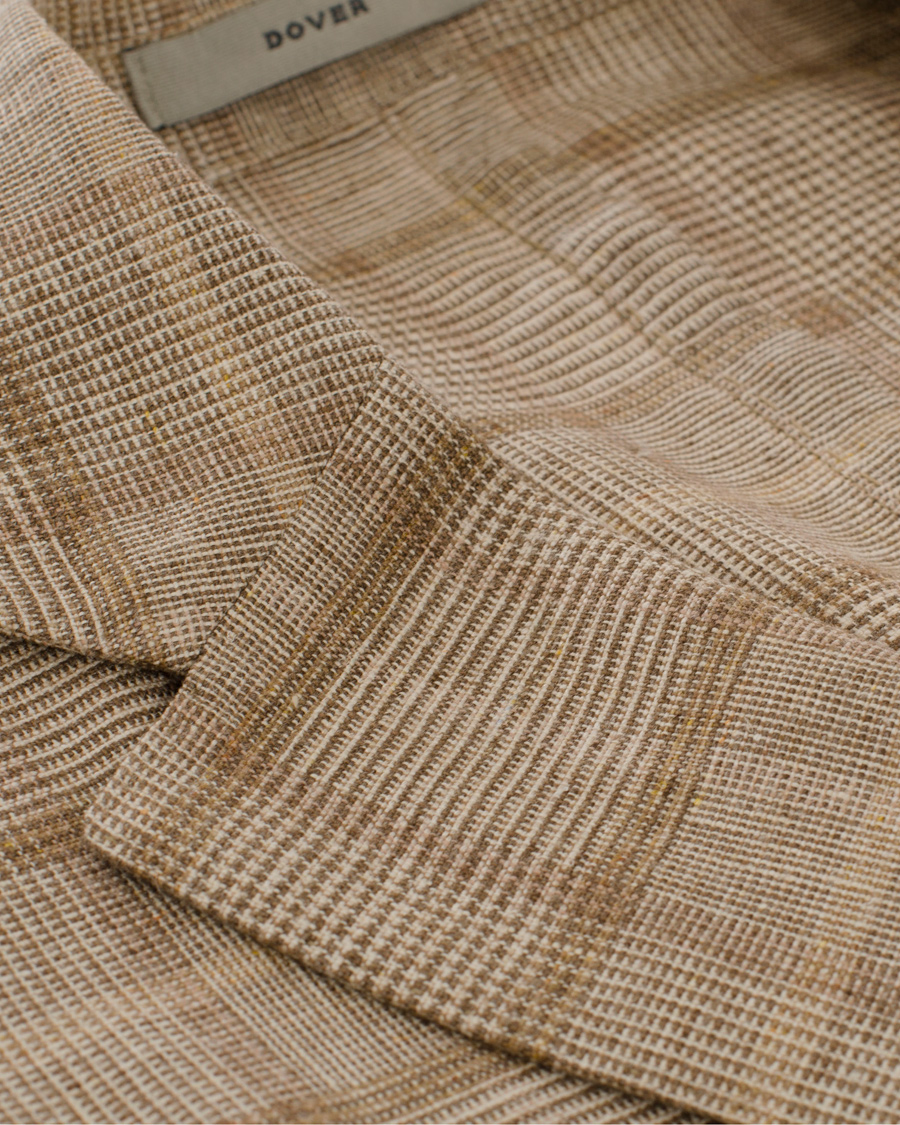 Homme | Blazers | Boglioli | Dover Patch Pocket Prince Of Wales Blazer Beige