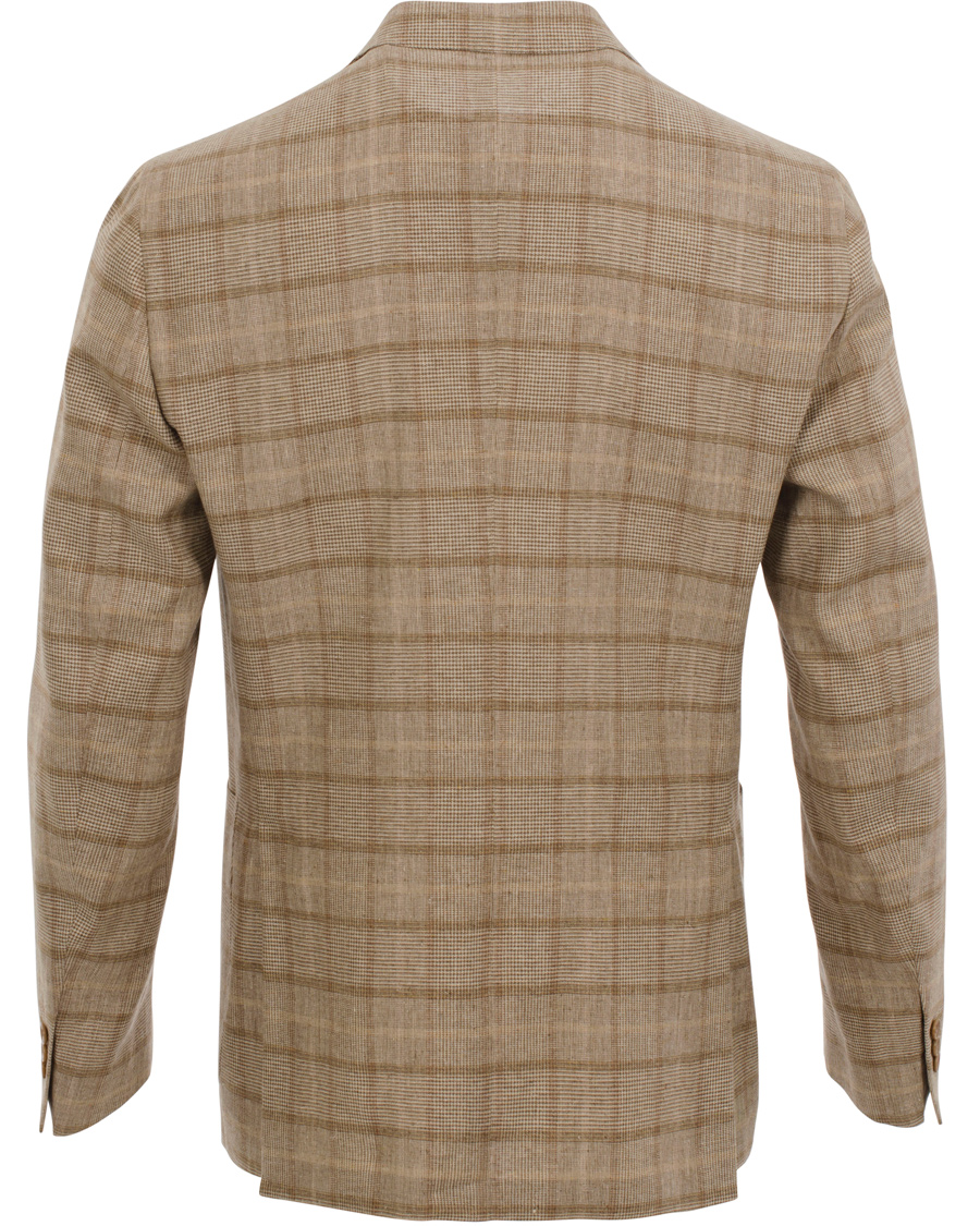 Homme | Blazers | Boglioli | Dover Patch Pocket Prince Of Wales Blazer Beige