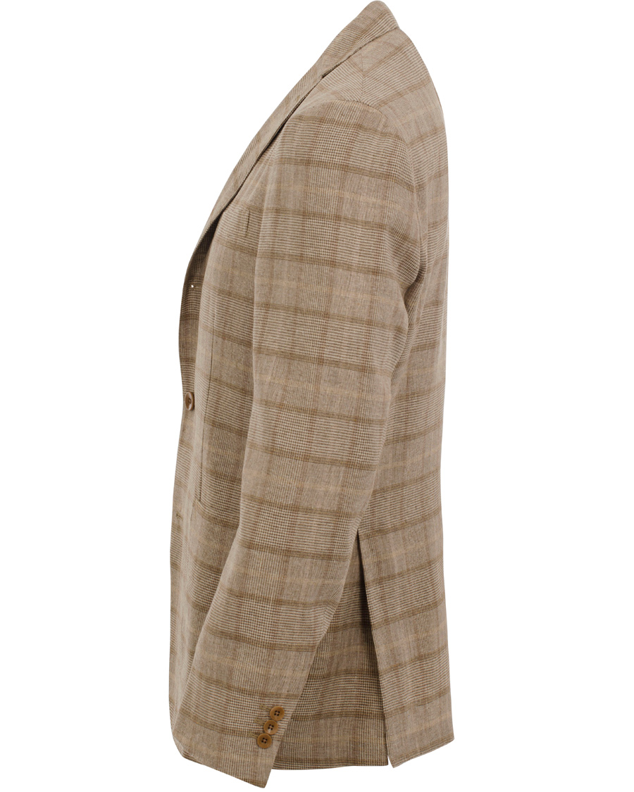 Homme | Blazers | Boglioli | Dover Patch Pocket Prince Of Wales Blazer Beige