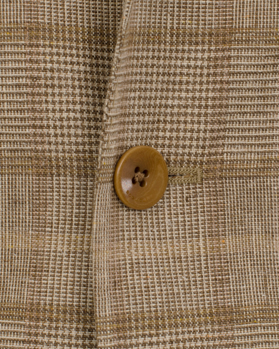 Homme | Blazers | Boglioli | Dover Patch Pocket Prince Of Wales Blazer Beige