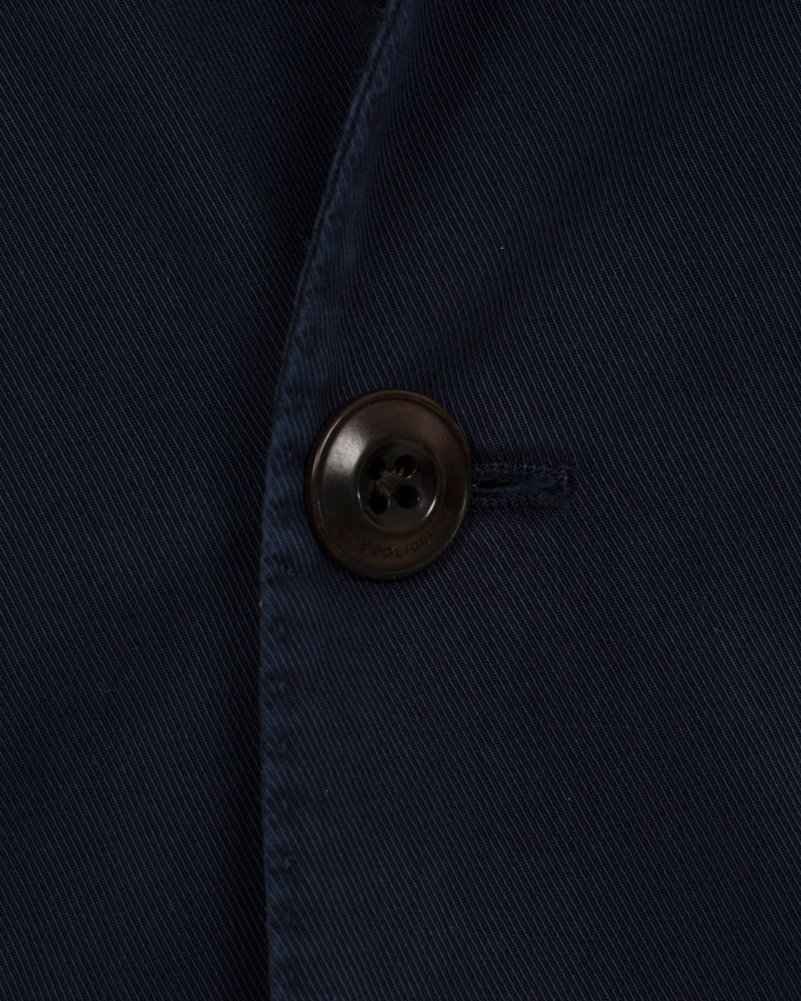 Heren | Blazers | Boglioli | Coat Cotton Blazer Navy
