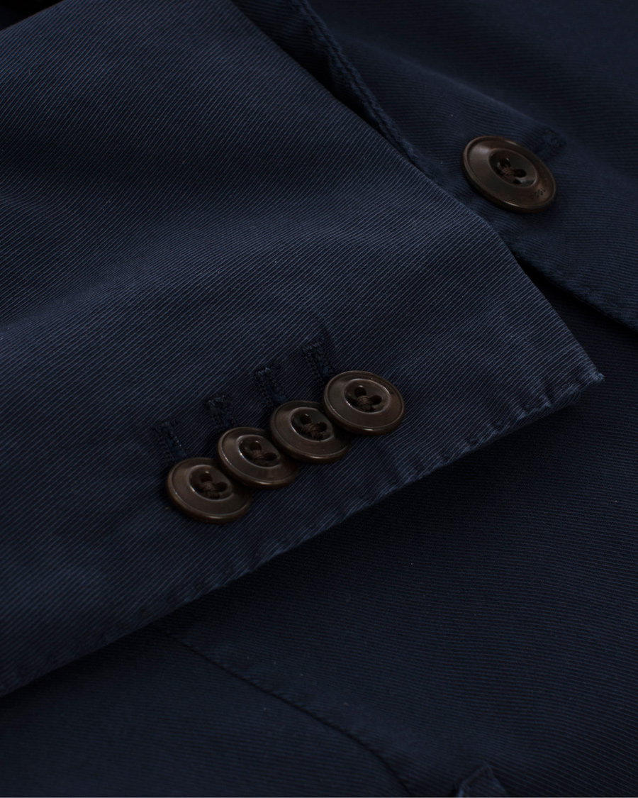 Heren | Blazers | Boglioli | Coat Cotton Blazer Navy
