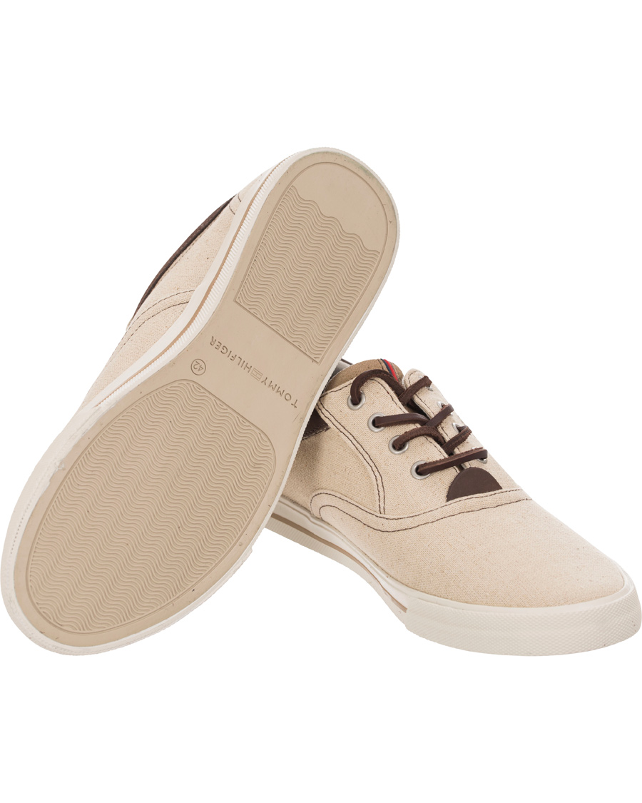 Homme | Tommy Hilfiger Winston 2C Canvas Sneaker Sand | Tommy Hilfiger | Winston 2C Canvas Sneaker Sand
