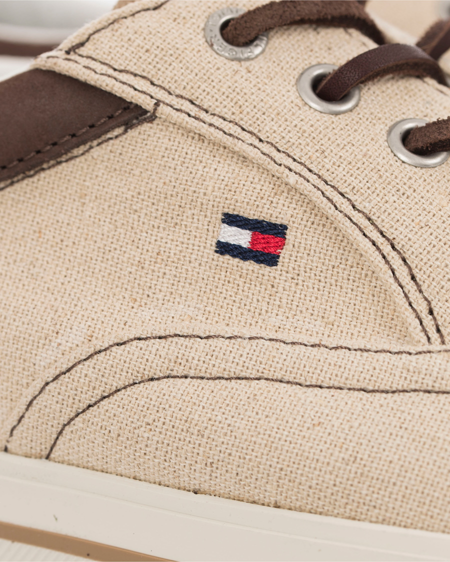 Homme | Tommy Hilfiger Winston 2C Canvas Sneaker Sand | Tommy Hilfiger | Winston 2C Canvas Sneaker Sand