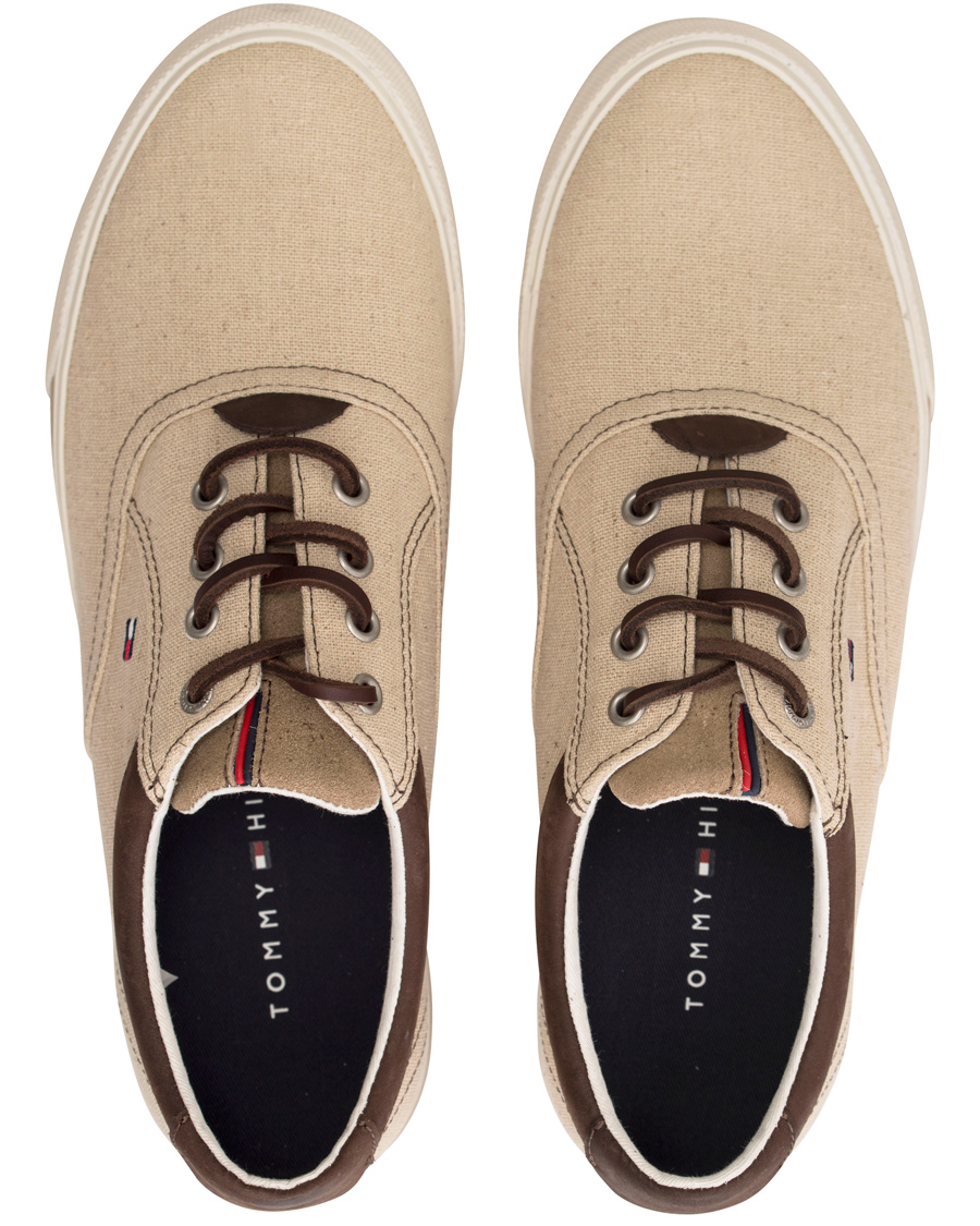 Homme | Tommy Hilfiger Winston 2C Canvas Sneaker Sand | Tommy Hilfiger | Winston 2C Canvas Sneaker Sand