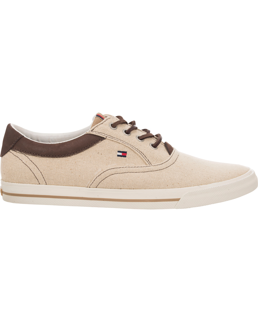Homme | Tommy Hilfiger Winston 2C Canvas Sneaker Sand | Tommy Hilfiger | Winston 2C Canvas Sneaker Sand