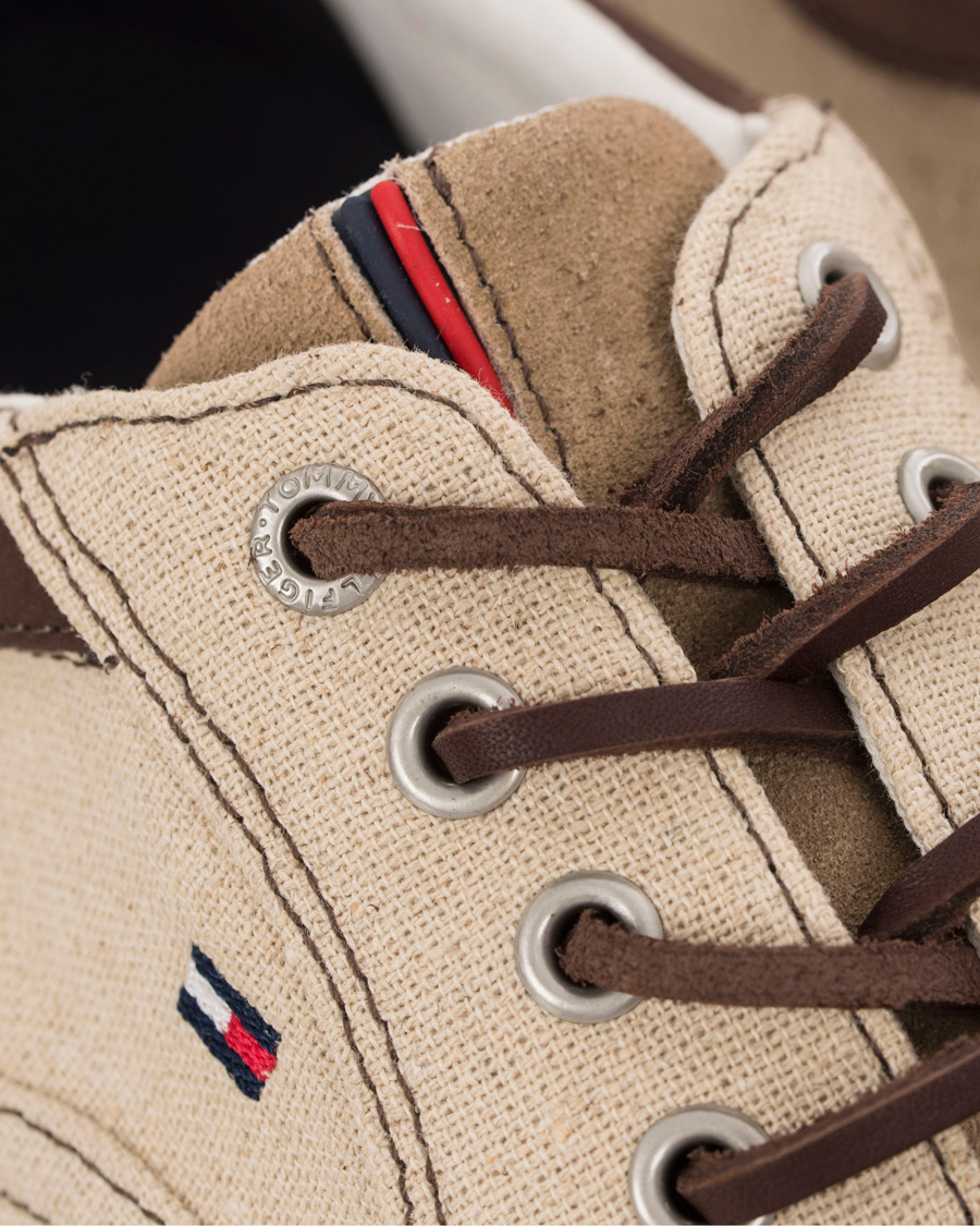 Homme | Tommy Hilfiger Winston 2C Canvas Sneaker Sand | Tommy Hilfiger | Winston 2C Canvas Sneaker Sand