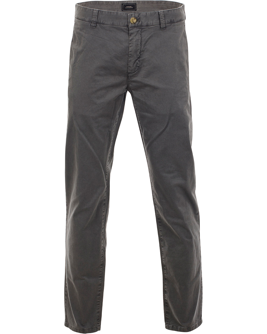 Heren | Broeken | Boomerang | Steeve Cotton Satin Chino Seagull Grey