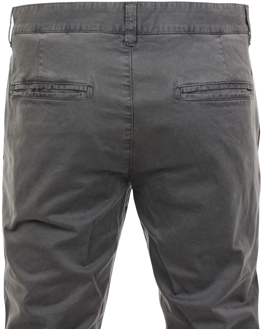 Heren | Broeken | Boomerang | Steeve Cotton Satin Chino Seagull Grey
