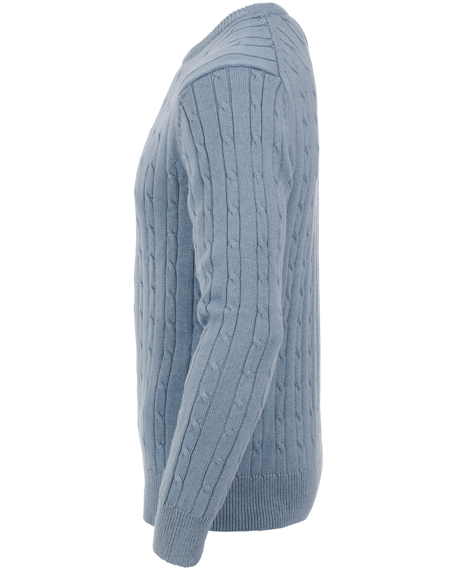 Heren | Truien | Boomerang | Lund Cable Knit Aura Blue