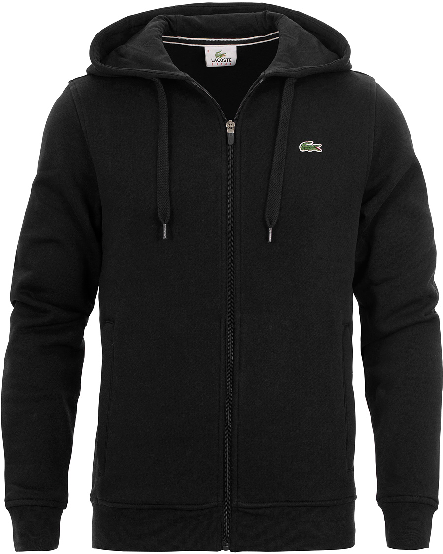 Homme | Pulls Et Tricots | Lacoste | Zip Hood Sweatshirt Black