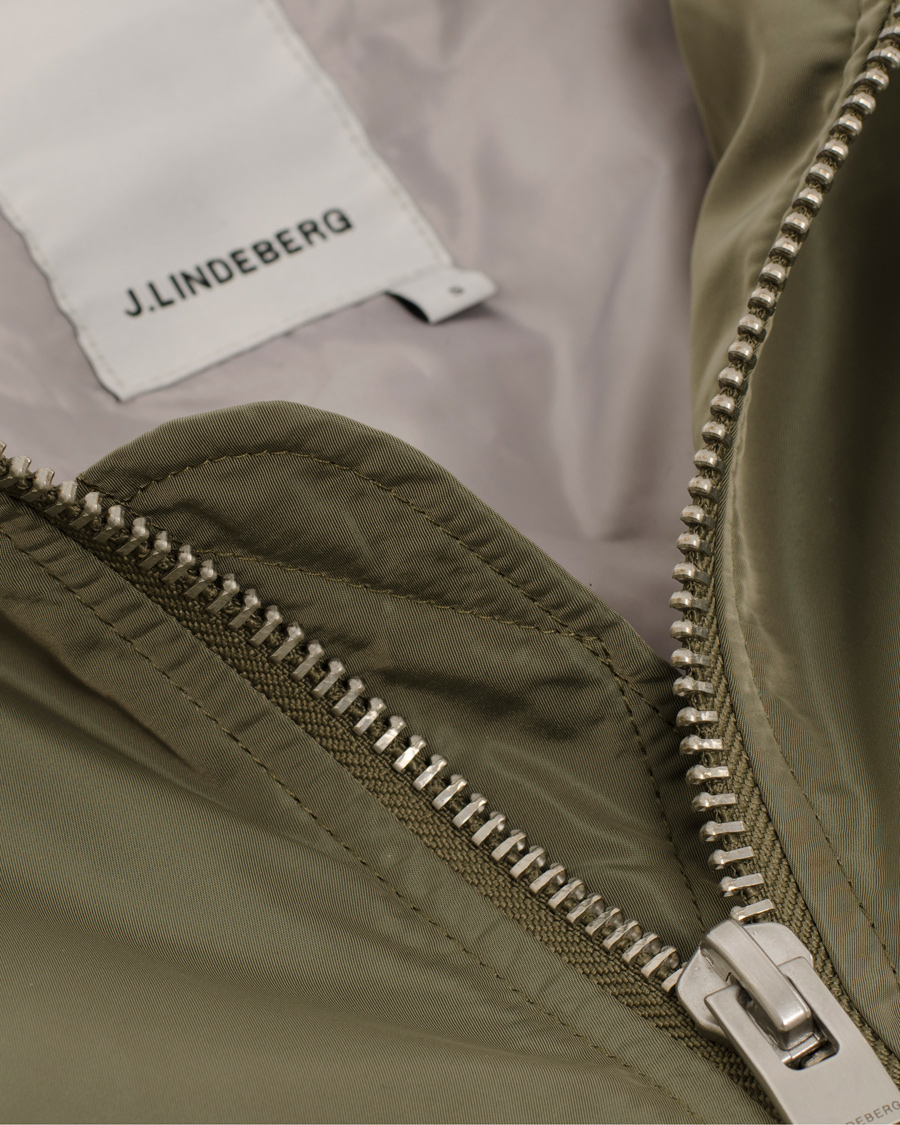 Homme | Manteaux Et Vestes | J.Lindeberg | Marky Taff Nylon Bomber Jacket Olive Green