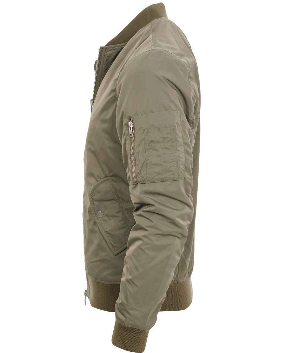 Homme | Manteaux Et Vestes | J.Lindeberg | Marky Taff Nylon Bomber Jacket Olive Green