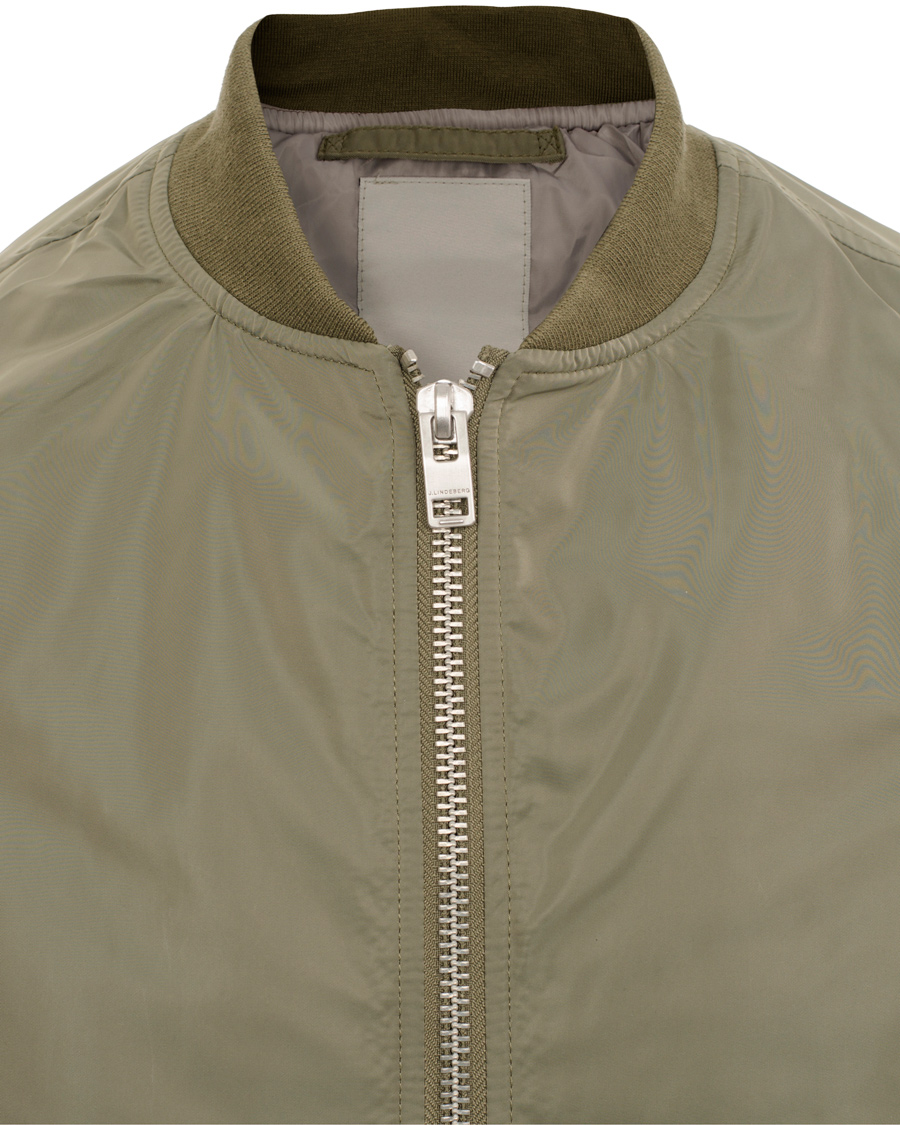 Homme | Manteaux Et Vestes | J.Lindeberg | Marky Taff Nylon Bomber Jacket Olive Green