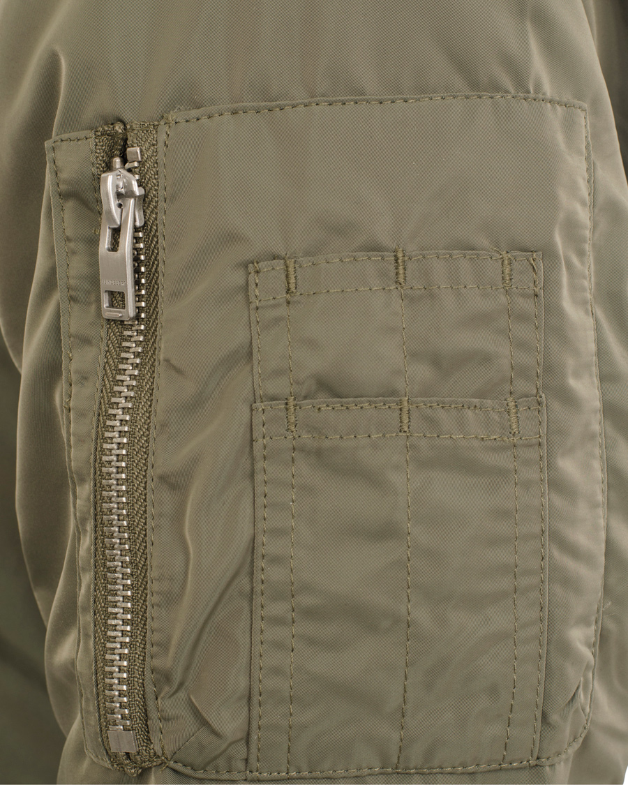 Homme | Manteaux Et Vestes | J.Lindeberg | Marky Taff Nylon Bomber Jacket Olive Green