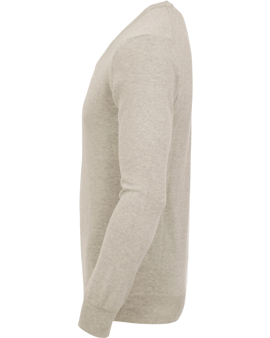 Homme | Pulls Et Tricots | J.Lindeberg | Melvin V-Neck Fine Cotton Pullover Light Grey