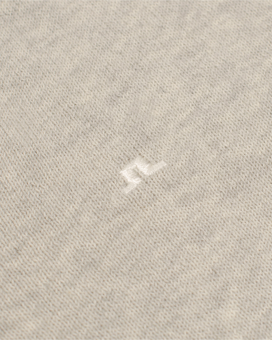 Homme | Pulls Et Tricots | J.Lindeberg | Melvin V-Neck Fine Cotton Pullover Light Grey