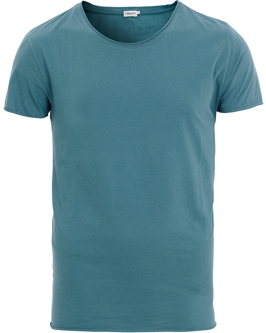 Homme | T-shirts | Filippa K | Single Jersey Roll Edge Tee Octane Green