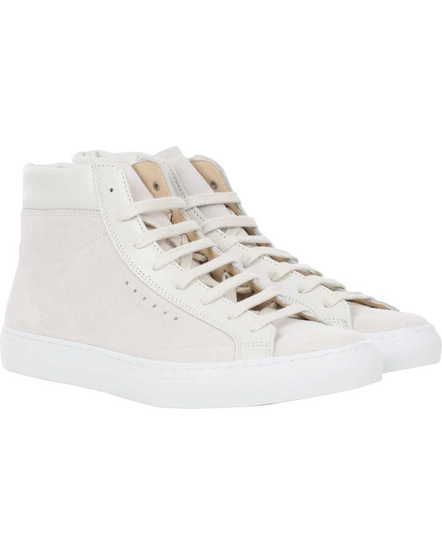 Homme | Filippa K Morgan Suede High Sport Shoe White | Filippa K | Morgan Suede High Sport Shoe White