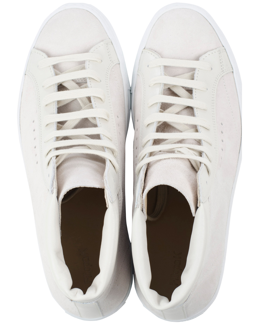 Homme | Filippa K Morgan Suede High Sport Shoe White | Filippa K | Morgan Suede High Sport Shoe White