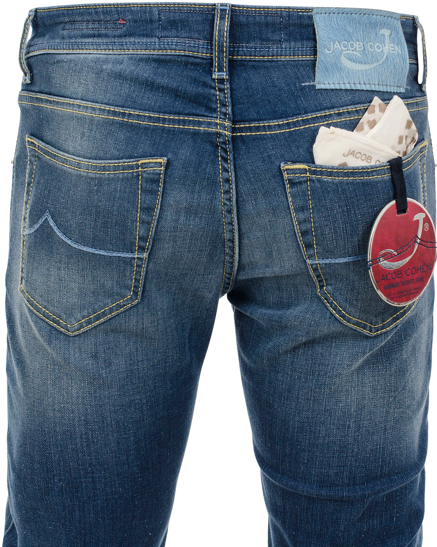 Homme | Jeans | Jacob Cohën | 622 Slim Jeans Light Blue/Light Blue Label